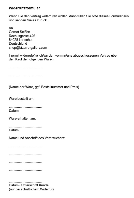 widerrufsformular